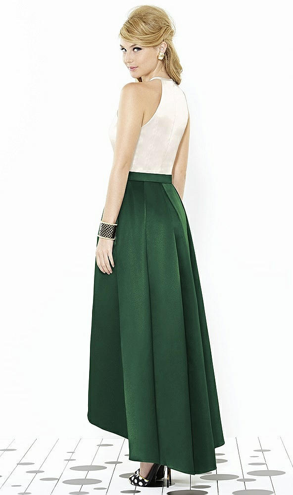 Back View - Hampton Green & Ivory After Six Bridesmaid Dress 6718