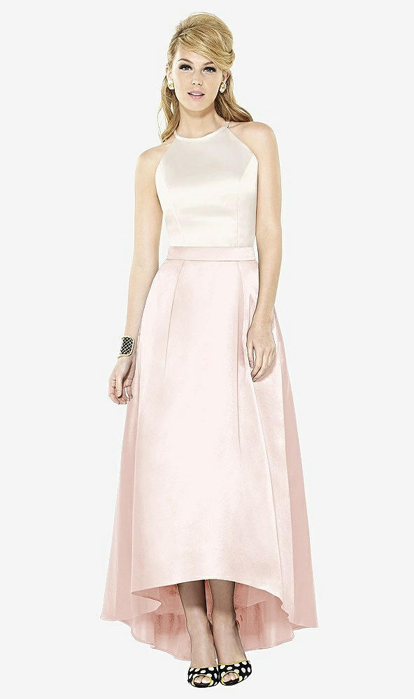 Front View - Blush & Ivory After Six Bridesmaid Dress 6718