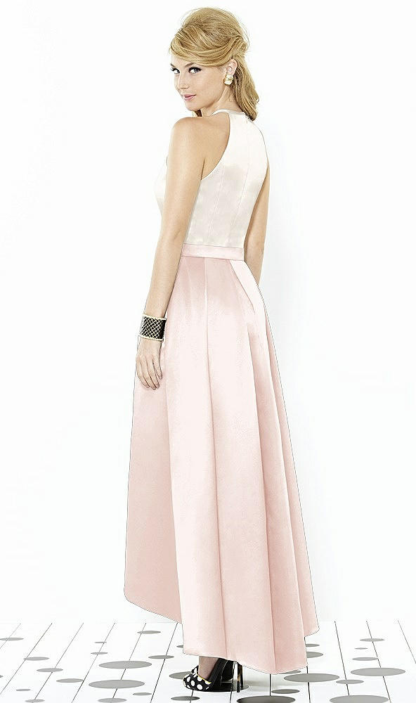 Back View - Blush & Ivory After Six Bridesmaid Dress 6718