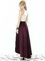 Rear View Thumbnail - Bordeaux & Ivory After Six Bridesmaid Dress 6718