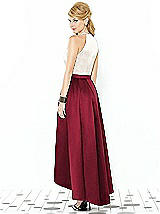 Rear View Thumbnail - Burgundy & Ivory After Six Bridesmaid Dress 6718