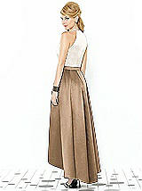 Rear View Thumbnail - Cappuccino & Ivory After Six Bridesmaid Dress 6718