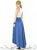 Rear View Thumbnail - Cornflower & Ivory After Six Bridesmaid Dress 6718