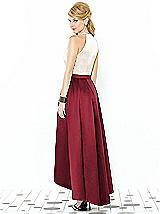 Rear View Thumbnail - Claret & Ivory After Six Bridesmaid Dress 6718