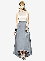 Front View Thumbnail - Platinum & Ivory After Six Bridesmaid Dress 6718