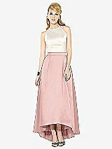 Front View Thumbnail - Rose - PANTONE Rose Quartz & Ivory After Six Bridesmaid Dress 6718