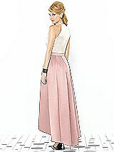 Rear View Thumbnail - Rose - PANTONE Rose Quartz & Ivory After Six Bridesmaid Dress 6718