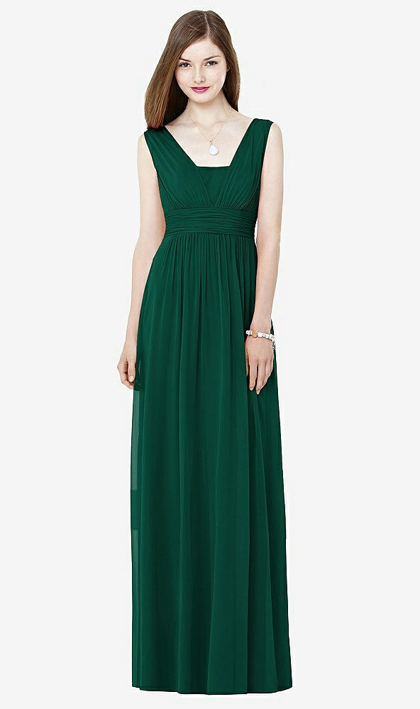 Front View - Hunter Green Social Bridesmaids Style 8148