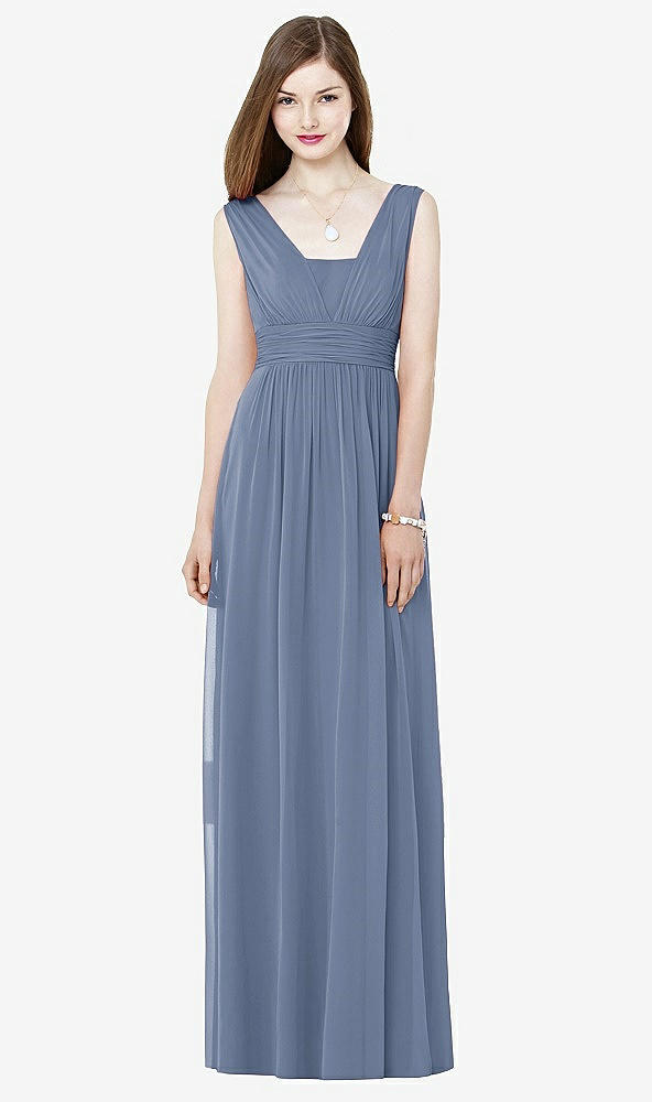 Front View - Larkspur Blue Social Bridesmaids Style 8148