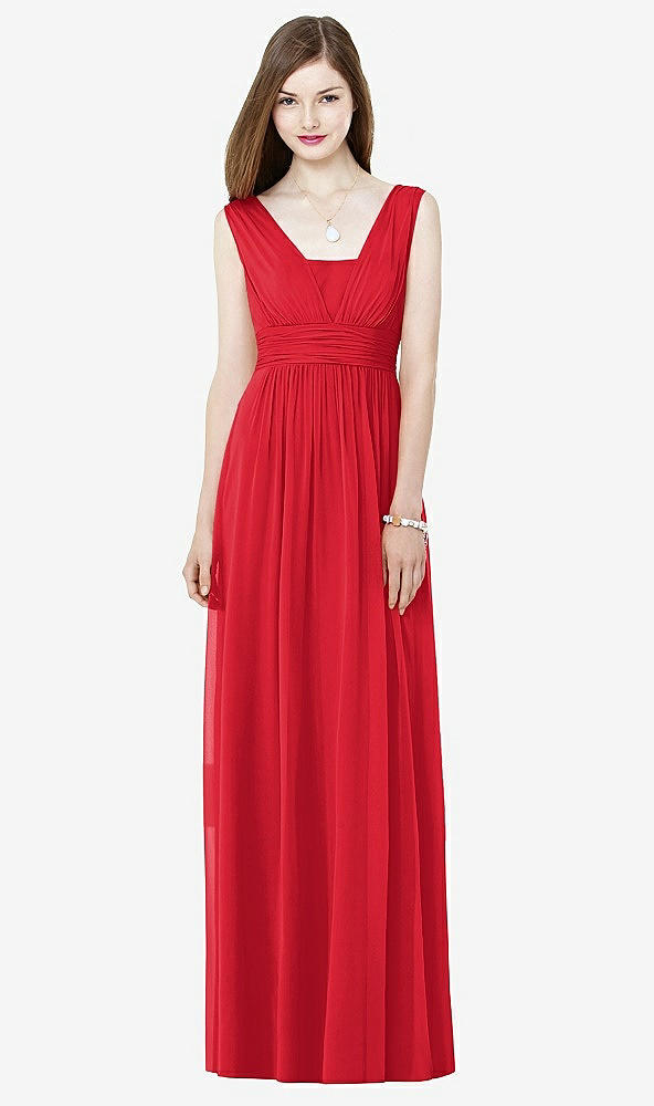 Front View - Parisian Red Social Bridesmaids Style 8148