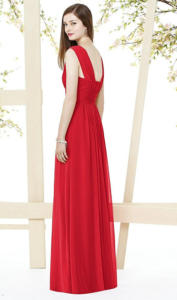 Back View - Parisian Red Social Bridesmaids Style 8148