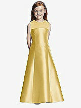 Front View Thumbnail - Maize Flower Girl Dress FL4041