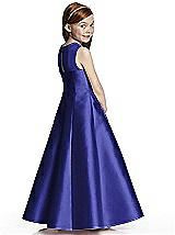 Rear View Thumbnail - Electric Blue Flower Girl Dress FL4041