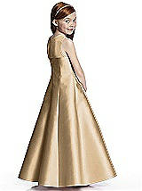 Rear View Thumbnail - Golden Flower Girl Dress FL4041