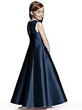 Rear View Thumbnail - Midnight Navy Flower Girl Dress FL4041