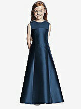 Front View Thumbnail - Sofia Blue Flower Girl Dress FL4041