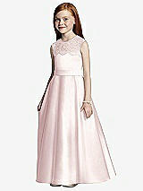 Front View Thumbnail - Blush Flower Girl Style FL4043