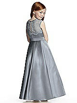 Rear View Thumbnail - Platinum Flower Girl Style FL4043