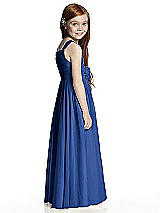 Rear View Thumbnail - Classic Blue Flower Girl Style FL4045