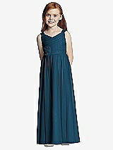 Front View Thumbnail - Atlantic Blue Flower Girl Style FL4045