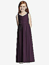 Front View Thumbnail - Aubergine Flower Girl Style FL4045