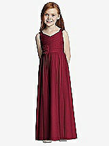 Front View Thumbnail - Burgundy Flower Girl Style FL4045