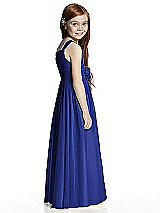 Rear View Thumbnail - Cobalt Blue Flower Girl Style FL4045