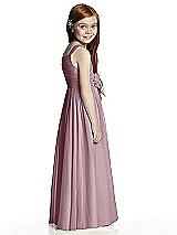 Rear View Thumbnail - Dusty Rose Flower Girl Style FL4045