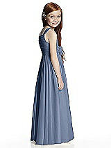 Rear View Thumbnail - Larkspur Blue Flower Girl Style FL4045