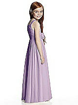 Rear View Thumbnail - Pale Purple Flower Girl Style FL4045