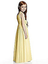 Rear View Thumbnail - Pale Yellow Flower Girl Style FL4045