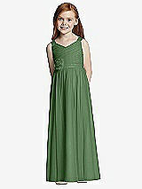 Front View Thumbnail - Vineyard Green Flower Girl Style FL4045