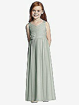 Front View Thumbnail - Willow Green Flower Girl Style FL4045