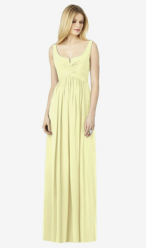 Front View - Butter Yellow After Six Bridesmaid Dress 6727