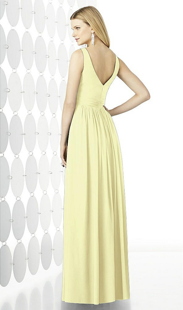 Back View - Butter Yellow After Six Bridesmaid Dress 6727