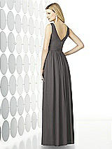 Rear View Thumbnail - Caviar Gray After Six Bridesmaid Dress 6727