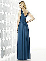 Rear View Thumbnail - Dusk Blue After Six Bridesmaid Dress 6727