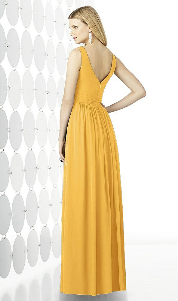 Back View - NYC Yellow After Six Bridesmaid Dress 6727