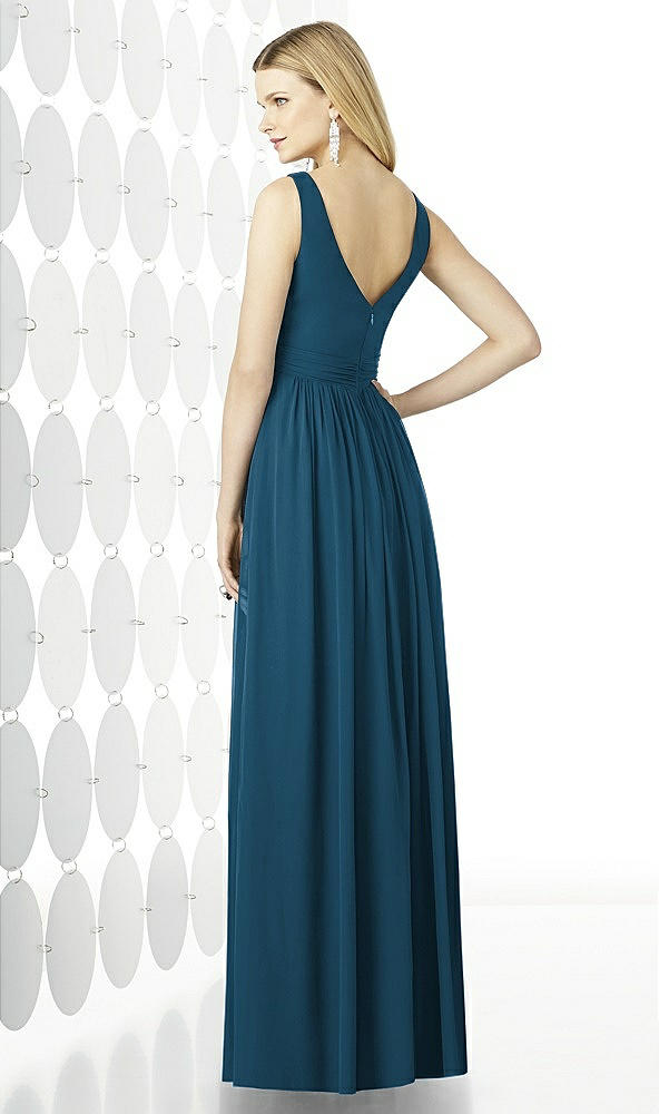 Back View - Atlantic Blue After Six Bridesmaid Dress 6727