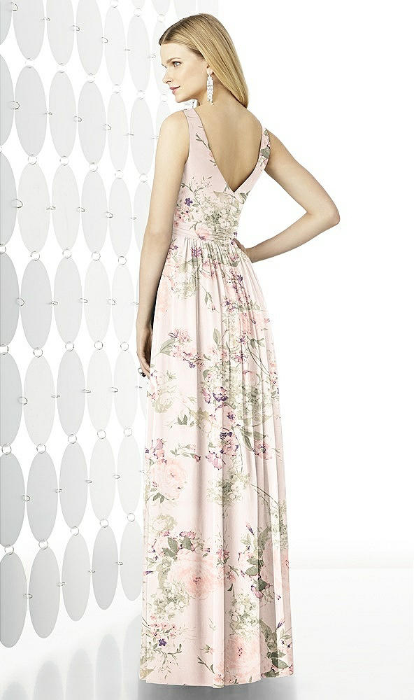 Back View - Blush Garden After Six Bridesmaid Dress 6727