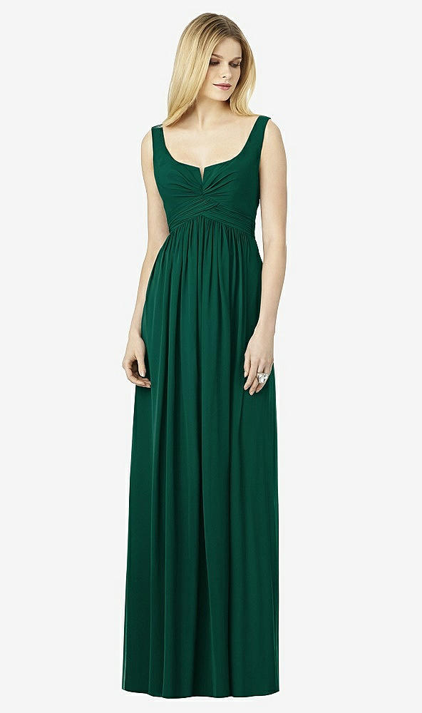 Front View - Hunter Green After Six Bridesmaid Dress 6727