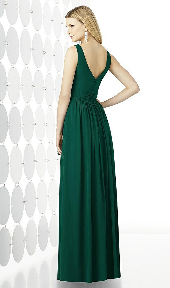 Back View - Hunter Green After Six Bridesmaid Dress 6727