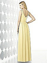 Rear View Thumbnail - Pale Yellow After Six Bridesmaid Dress 6727