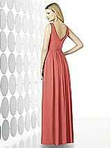 Rear View Thumbnail - Coral Pink After Six Bridesmaid Dress 6727