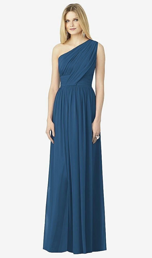 Front View - Dusk Blue After Six Bridesmaid Dress 6728