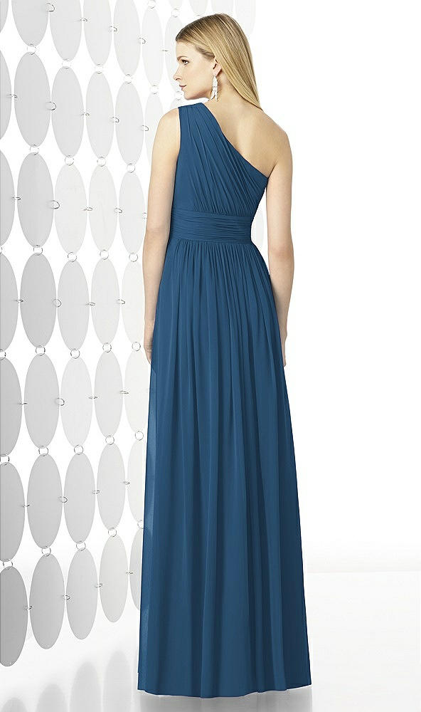 Back View - Dusk Blue After Six Bridesmaid Dress 6728