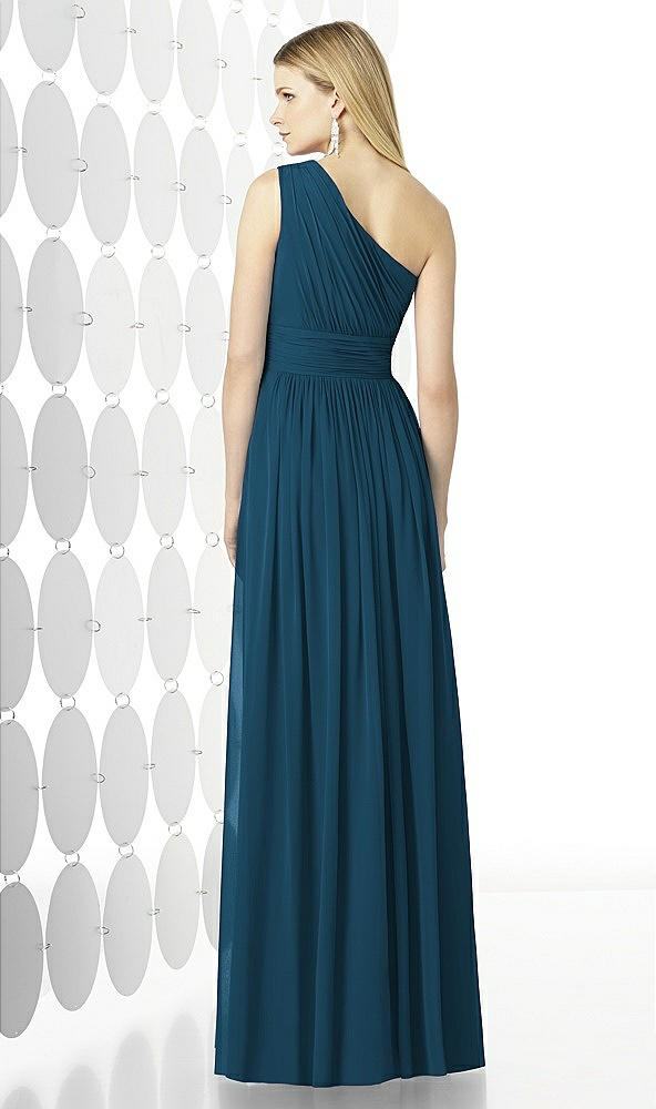 Back View - Atlantic Blue After Six Bridesmaid Dress 6728