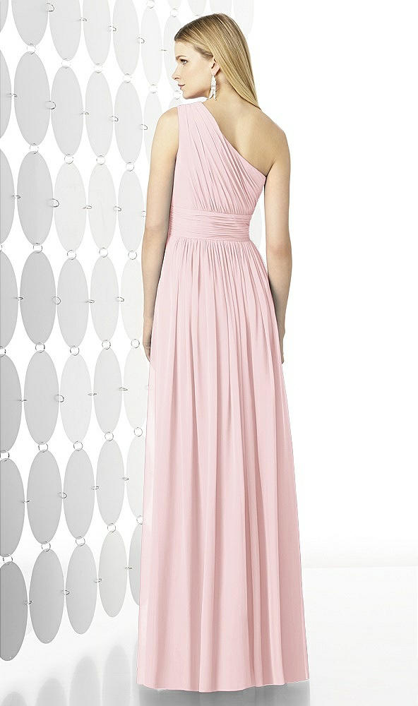 Back View - Ballet Pink After Six Bridesmaid Dress 6728