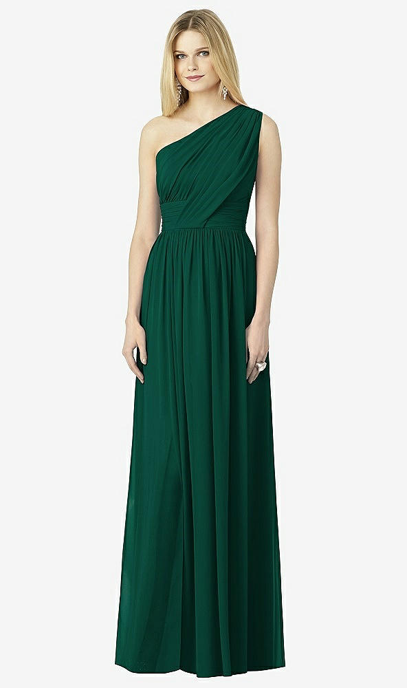 Front View - Hunter Green After Six Bridesmaid Dress 6728