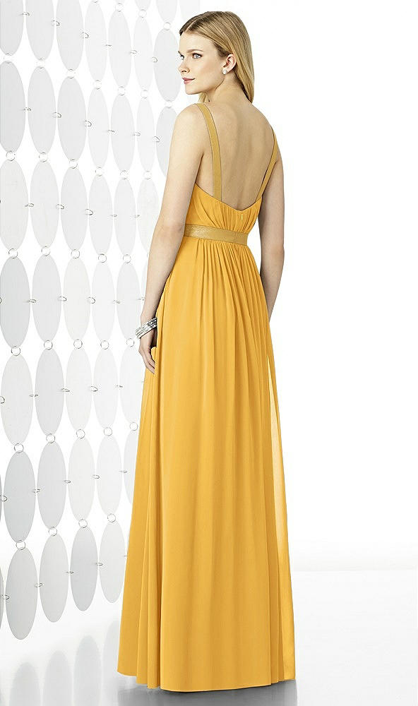 Back View - NYC Yellow After Six Bridesmaids Style 6729